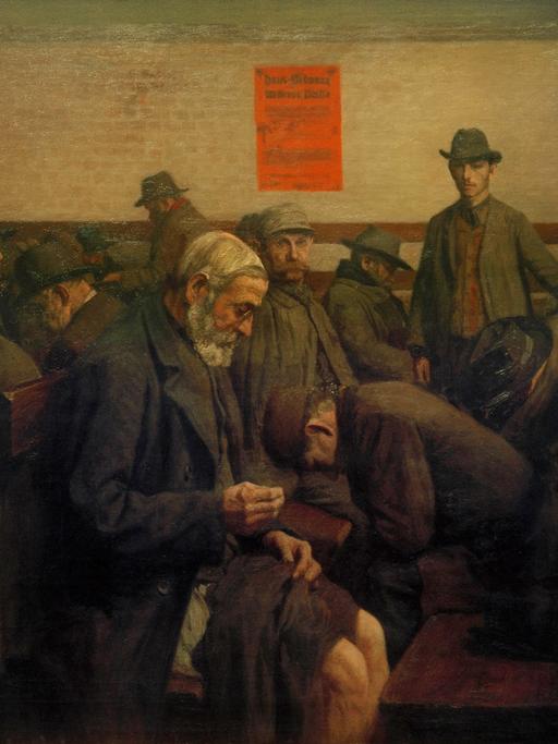 Birkholm, Jens; 1869-1915. "Wärmehalle in Berlin", 1908. Öl auf Leinwand, 88 x 117 cm. Berlin, Berlinische Galerie.