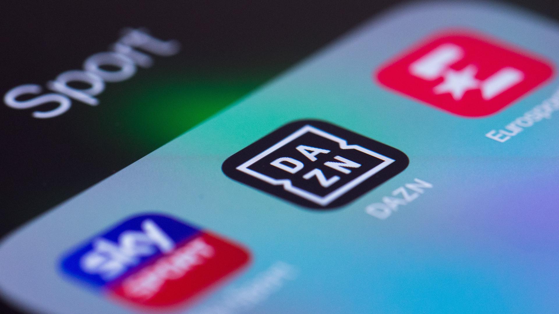 Die Apps von DAZN, Sky und Eurosport auf dem iPhone. Die Apps von DAZN, Sky und Eurosport auf dem iPhone.