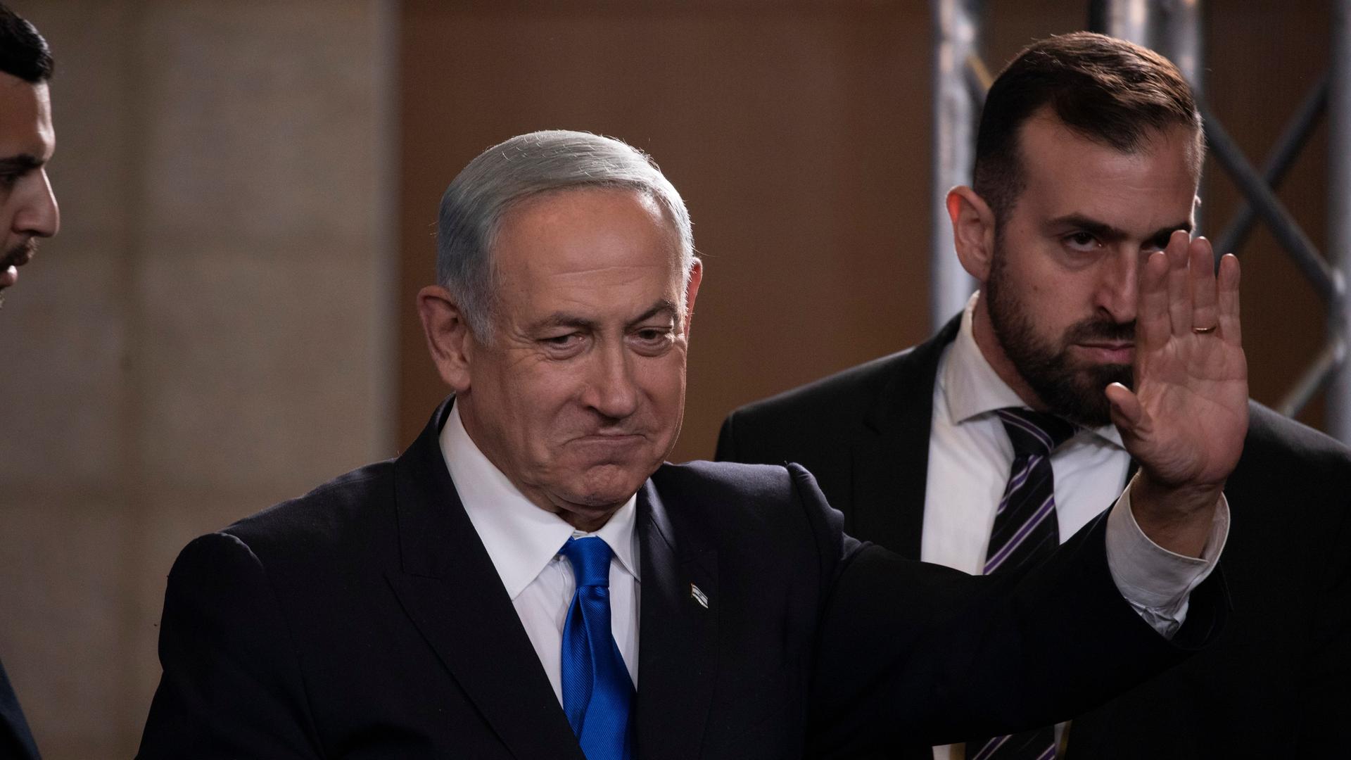 Der Vorsitzende der Likud-Partei und ehemalige israelische Ministerpräsident Benjamin Netanjahu Der Vorsitzende der Likud-Partei und ehemalige israelische Ministerpräsident Benjamin Netanjahu