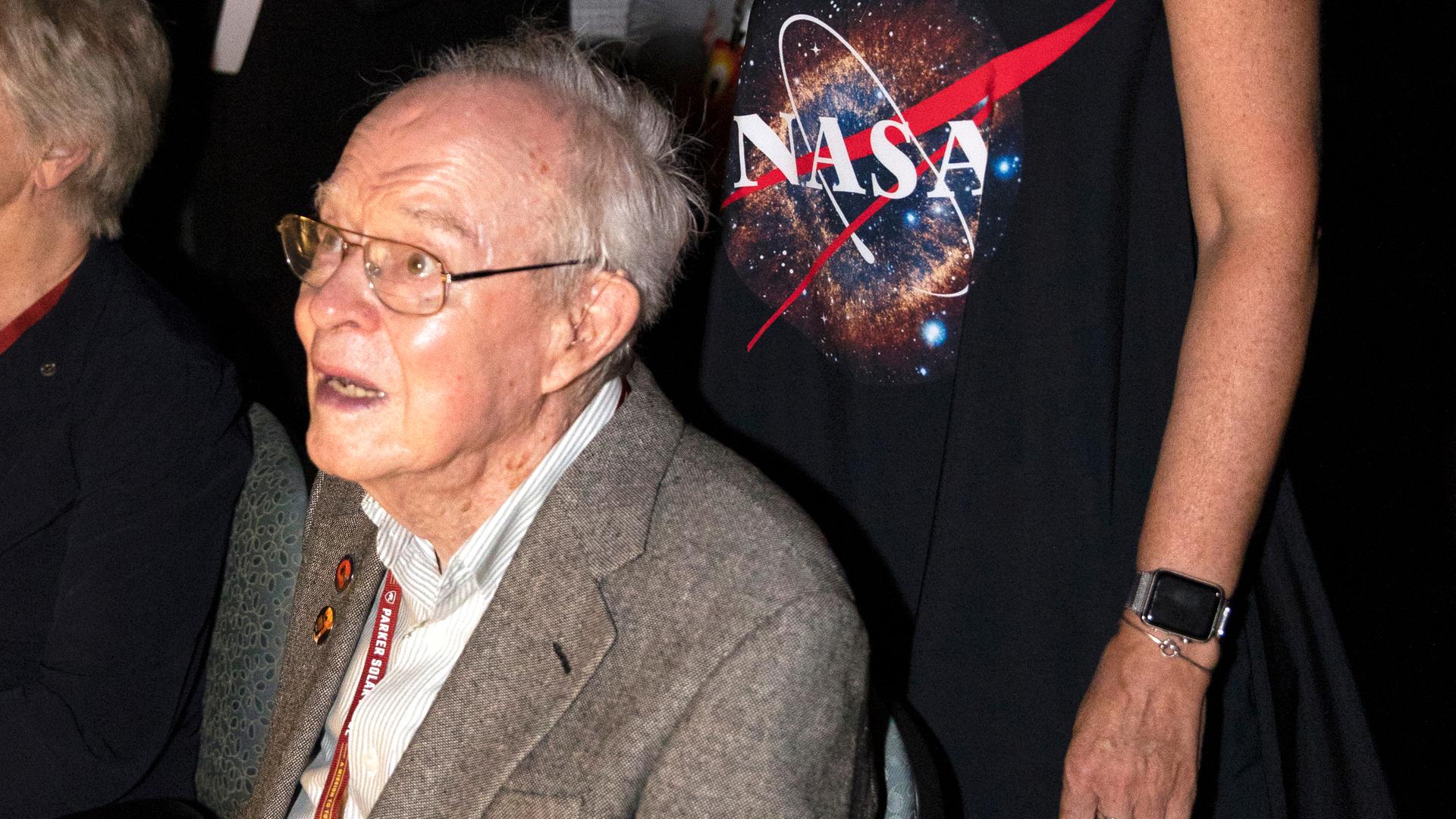 Eugene Parker (1927-2022) beobachtet den Start „seiner“ Sonnensonde am 12. August 2018 Eugene Parker (1927-2022) beobachtet den Start „seiner“ Sonnensonde am 12. August 2018