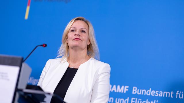 Bundesinnenministerin Nancy Faeser (SPD) zu Besuchs im Bundesamt für Migration und Flüchtlinge (BAMF)