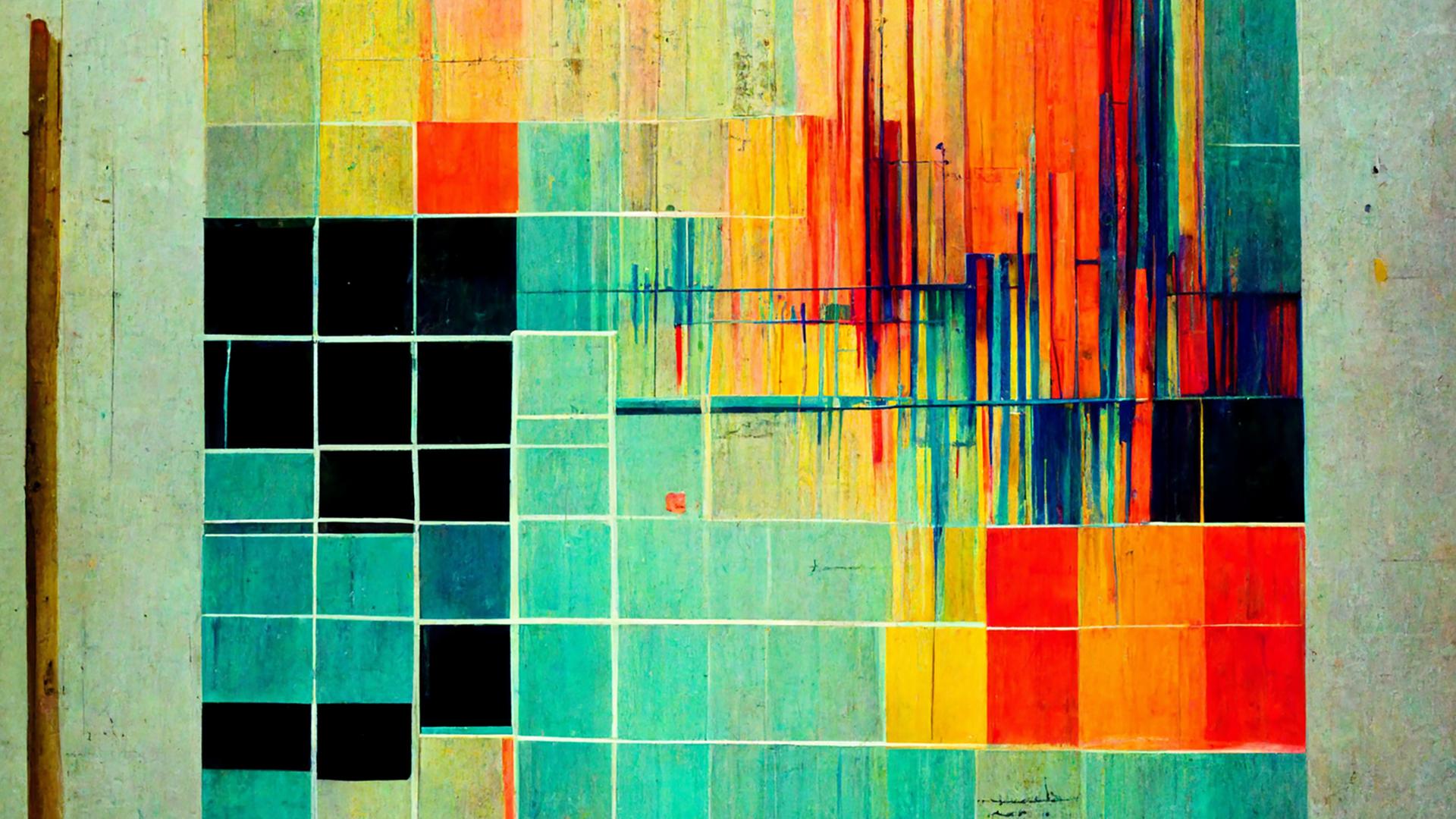 KI-Kunst, ein Gemälde erstellt mit künstlicher Intelligenz. KI-Kunst, ein Gemälde erstellt mit künstlicher Intelligenz.