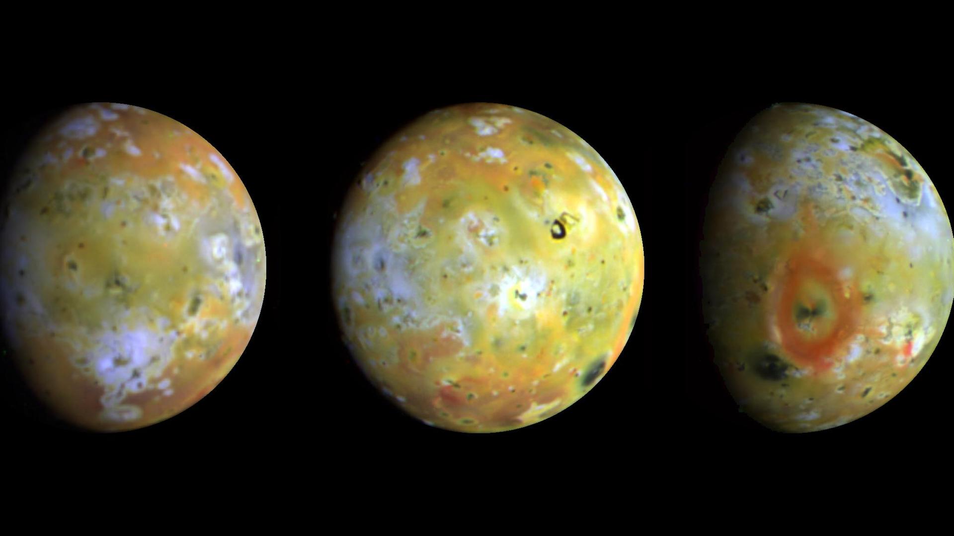 Der Jupitermond Io ist der vulkanisch aktivste Körper im Sonnensystem Der Jupitermond Io ist der vulkanisch aktivste Körper im Sonnensystem