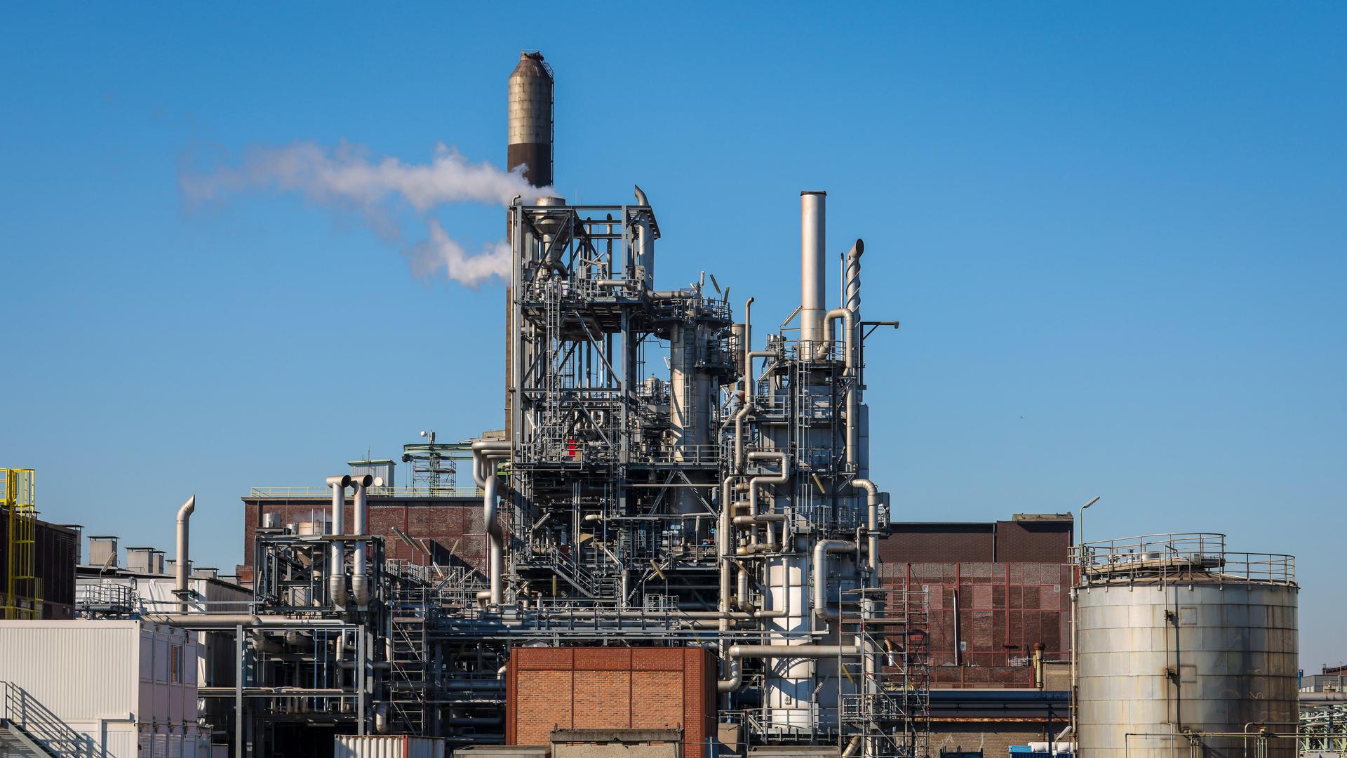 POX-Anlage (Partielle Oxidation) der Firma Air Liquide zur konventionellen Herstellung von Wasserstoff und Synthesegas in Oberhausen POX-Anlage (Partielle Oxidation) der Firma Air Liquide zur konventionellen Herstellung von Wasserstoff und Synthesegas in Oberhausen