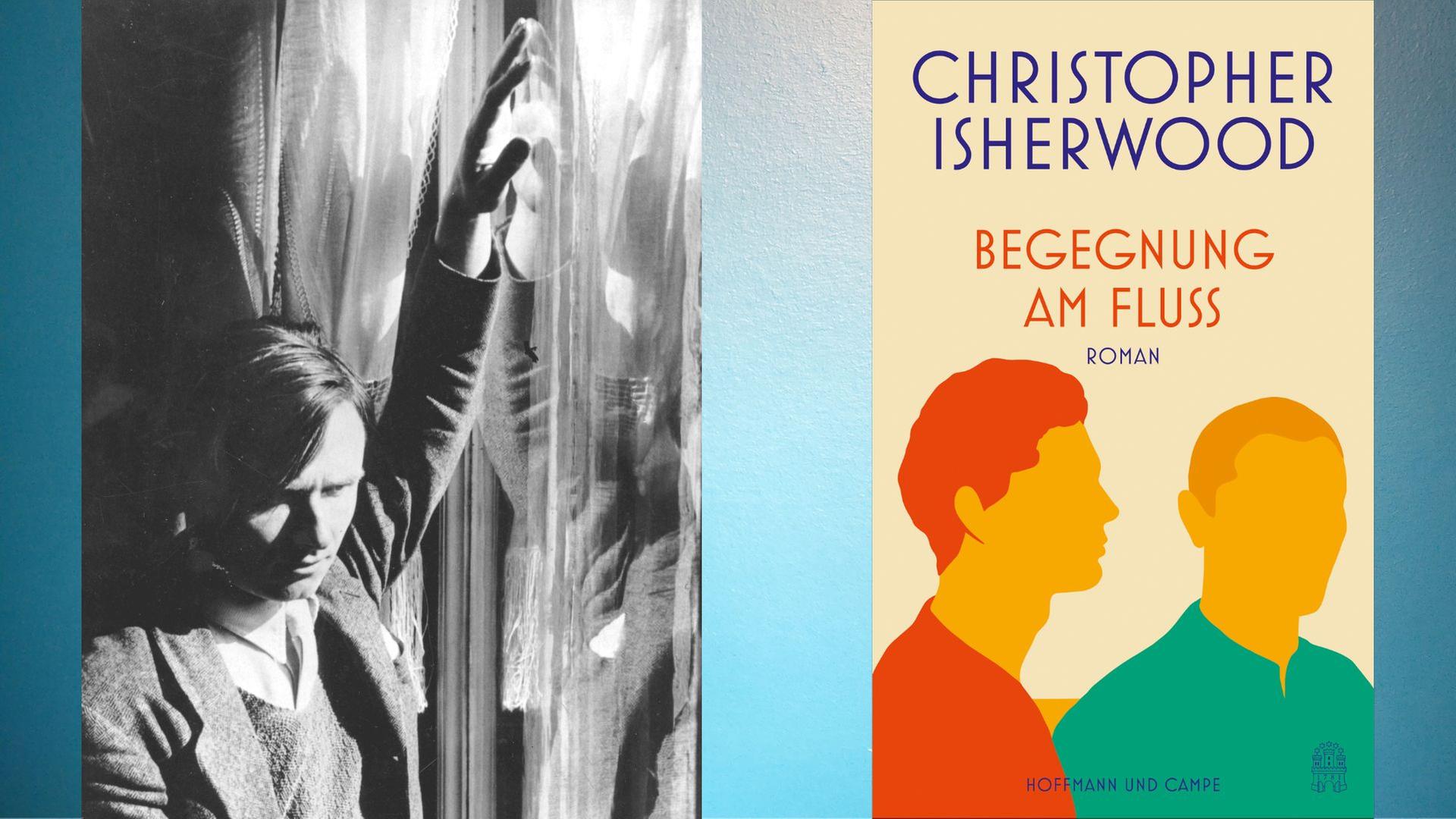 Christopher Isherwood: "Begegnung am Fluss"
Zu sehen sind der Autor und das Buchcover Christopher Isherwood: "Begegnung am Fluss"
Zu sehen sind der Autor und das Buchcover