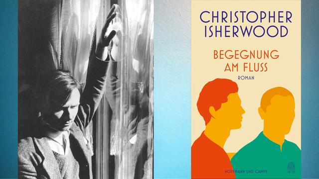 Christopher Isherwood: "Begegnung am Fluss"
Zu sehen sind der Autor und das Buchcover