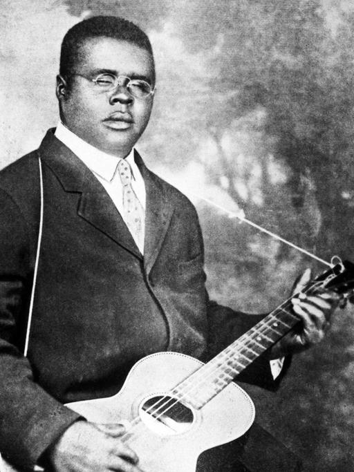 Amerikanischer Sänger and Gitarrenspieler Blind Lemon Jefferson (1897-1930)