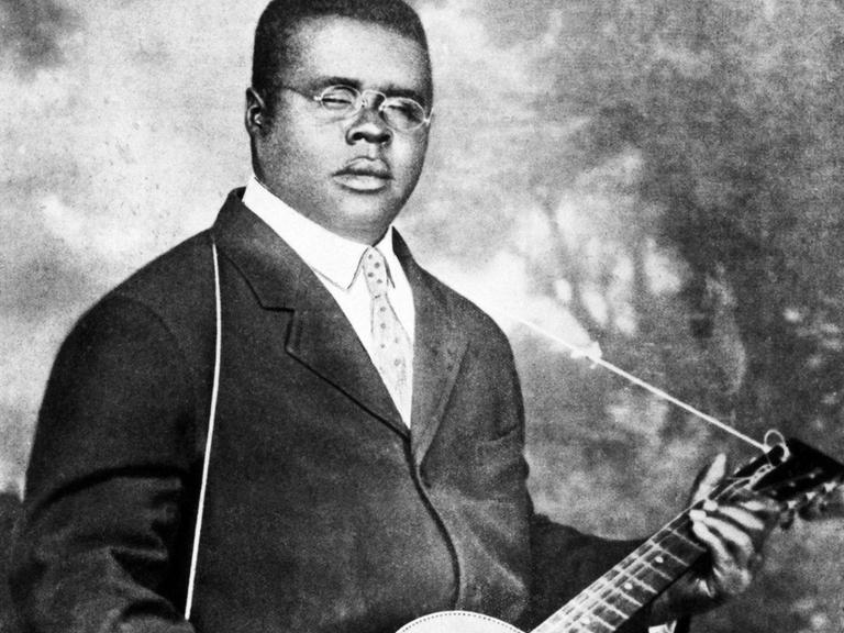 Amerikanischer Sänger and Gitarrenspieler Blind Lemon Jefferson (1897-1930)