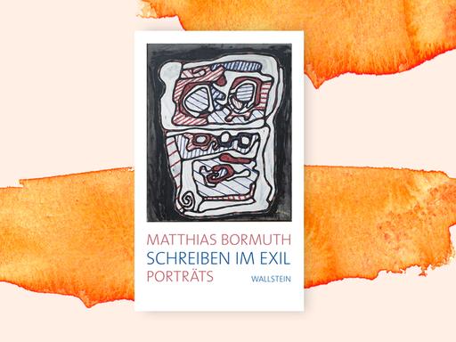 Das Cover des Buches "Schreiben im Exil" von Matthias Bormuth auf pastellfarbenem Untergrund. 