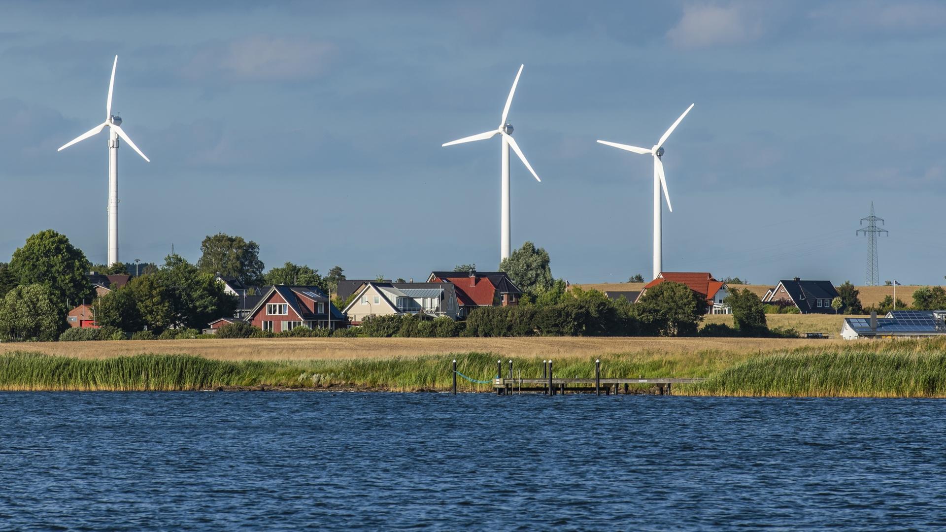 Windräder an der Schlei bei Arnis Windräder an der Schlei bei Arnis