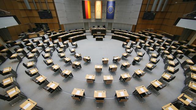 Der Plenarsaal im Berliner Abgeordnetenhaus