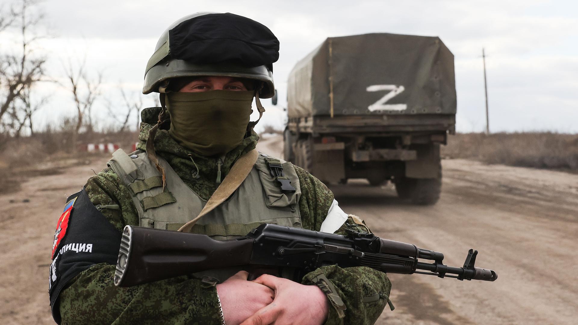 Ein russischer Soldat in der Ukraine, 06.03.2022 Ein russischer Soldat in der Ukraine, 06.03.2022