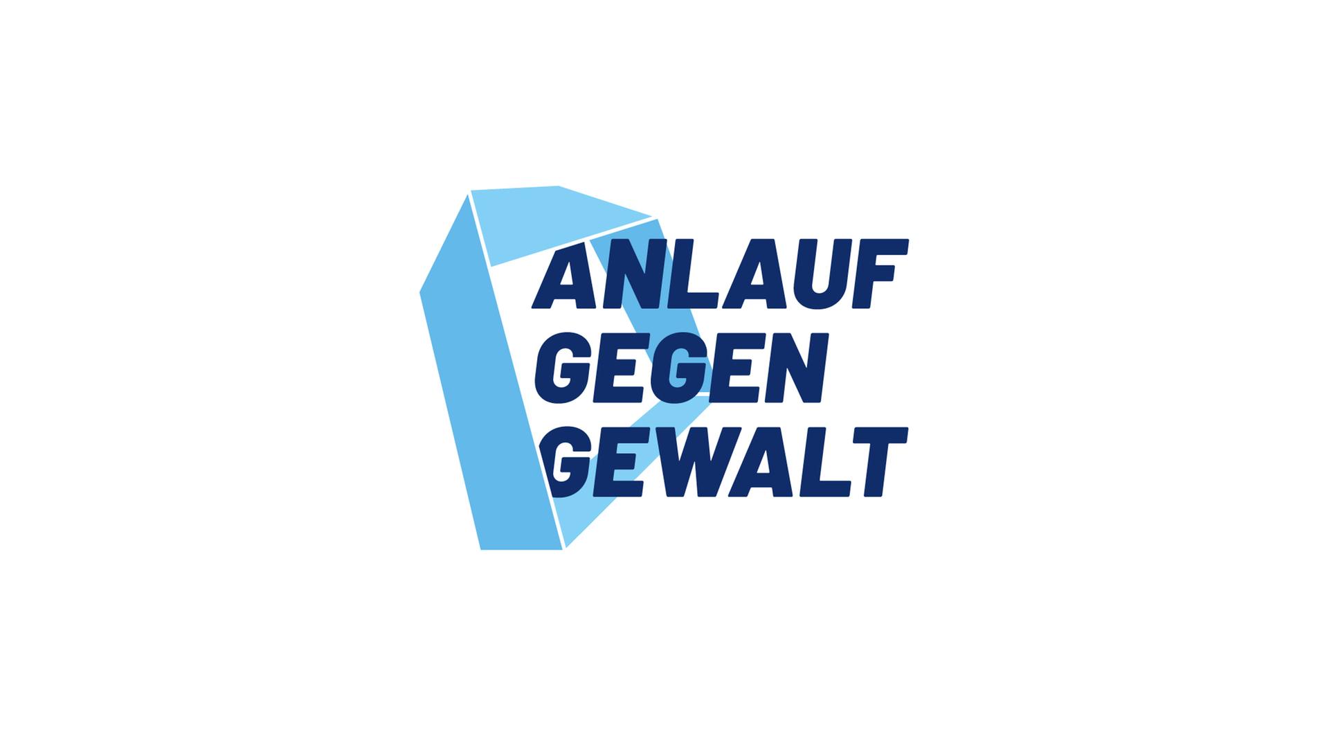 Das Logo von "Anlauf gegen Gewalt", der vom Verein "Athleten Deutschland" initiierten Anlaufstelle gegen Gewalt im Sport. Das Logo von "Anlauf gegen Gewalt", der vom Verein "Athleten Deutschland" initiierten Anlaufstelle gegen Gewalt im Sport.