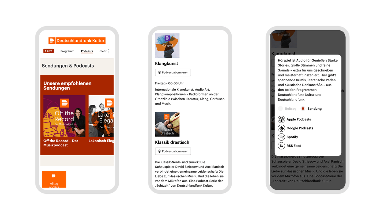 Neue Website von Deutschlandfunk Kultur Neue Website von Deutschlandfunk Kultur