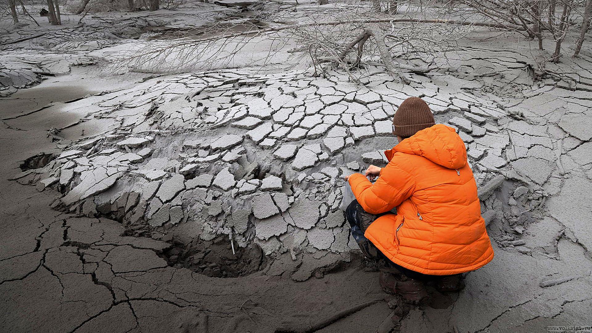 Russland - Nach Ascheregen auf Kamtschatka Ausnahmezustand nahe Vulkan