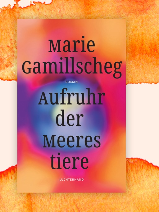 Auf dem Cover sind Autorinnenname und Buchtitel zu sehen, im Hintergrund rosa-orangene Farbverläufe.