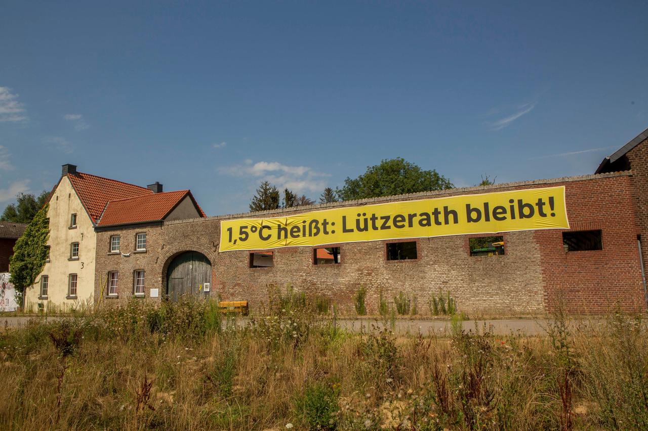 Der Bauernhof des Landwirts Eckardt Heukamp in Lützerath (aufgenommen am 29.07.2022). 