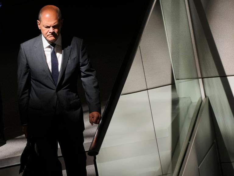 Bundeskanzler Olaf Scholz im Bundestag