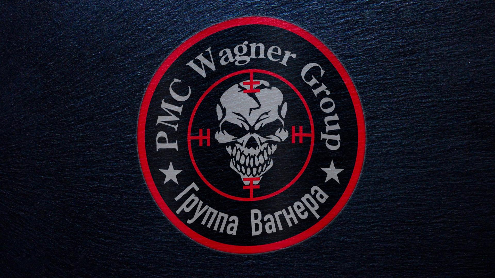 Logo des russischen privaten Sicherheitsunternehmen und Militärunternehmens Wagner Logo des russischen privaten Sicherheitsunternehmen und Militärunternehmens Wagner