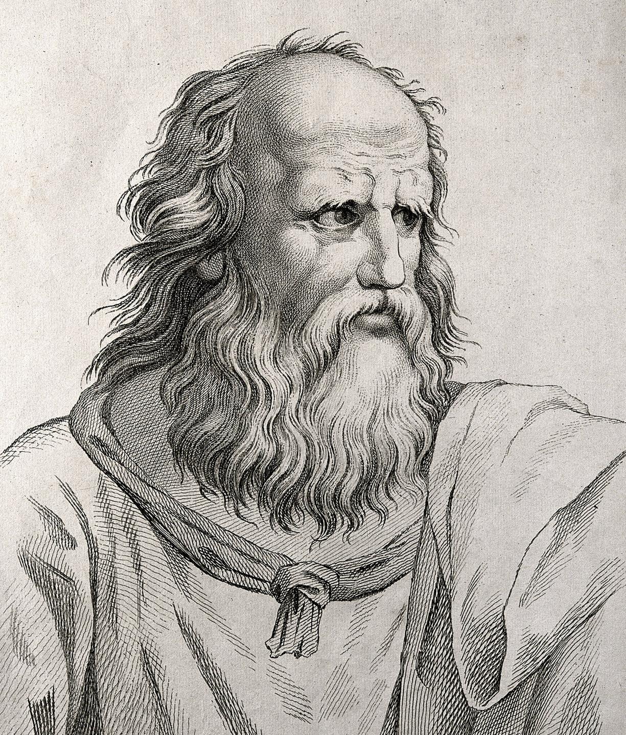 Porträtzeichnung von dem griechischen Philosoph Platon, ca. 1783. Porträtzeichnung von dem griechischen Philosoph Platon, ca. 1783.