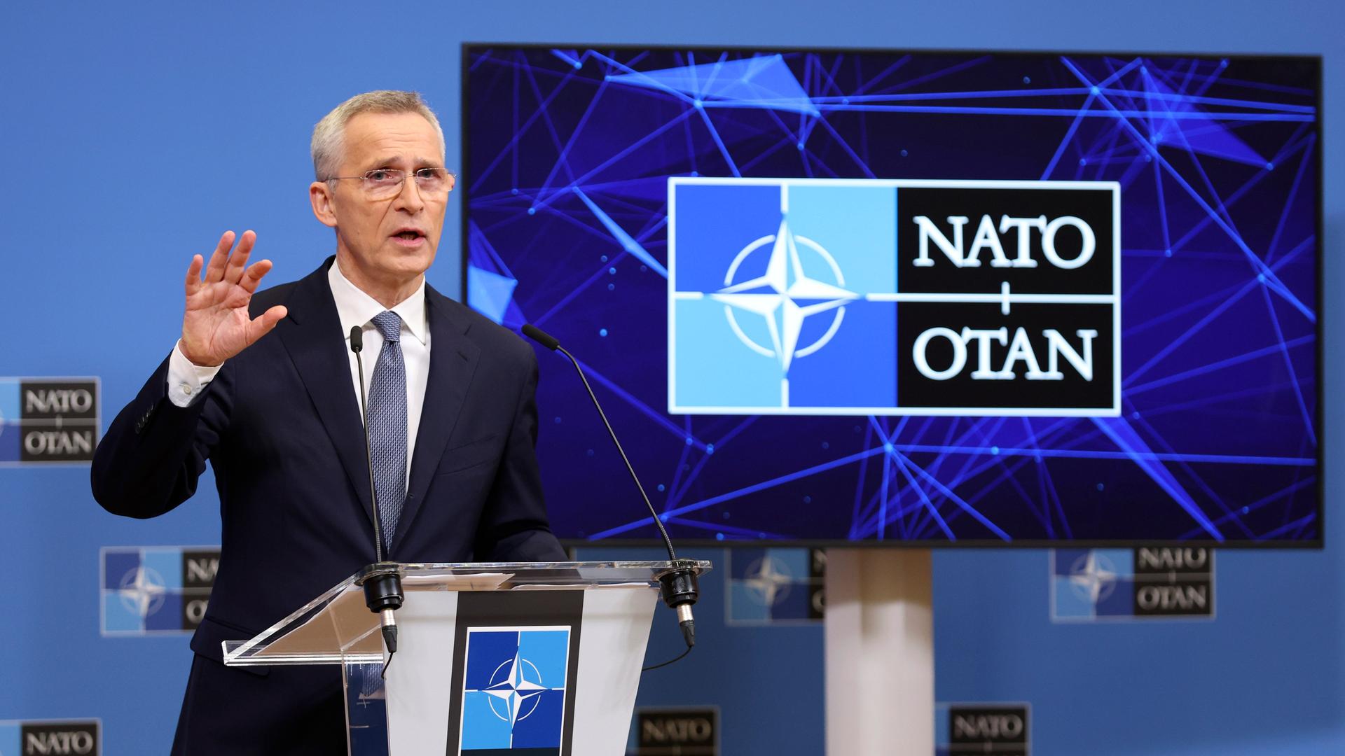 Russischer Angriffskrieg - Nato-Generalsekretär Stoltenberg In Kiew