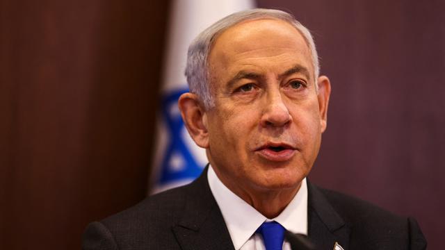 Israels Ministerpräsident Netanjahu bei einer Kabinettssitzung in Jerusalem am 29.01.2023.