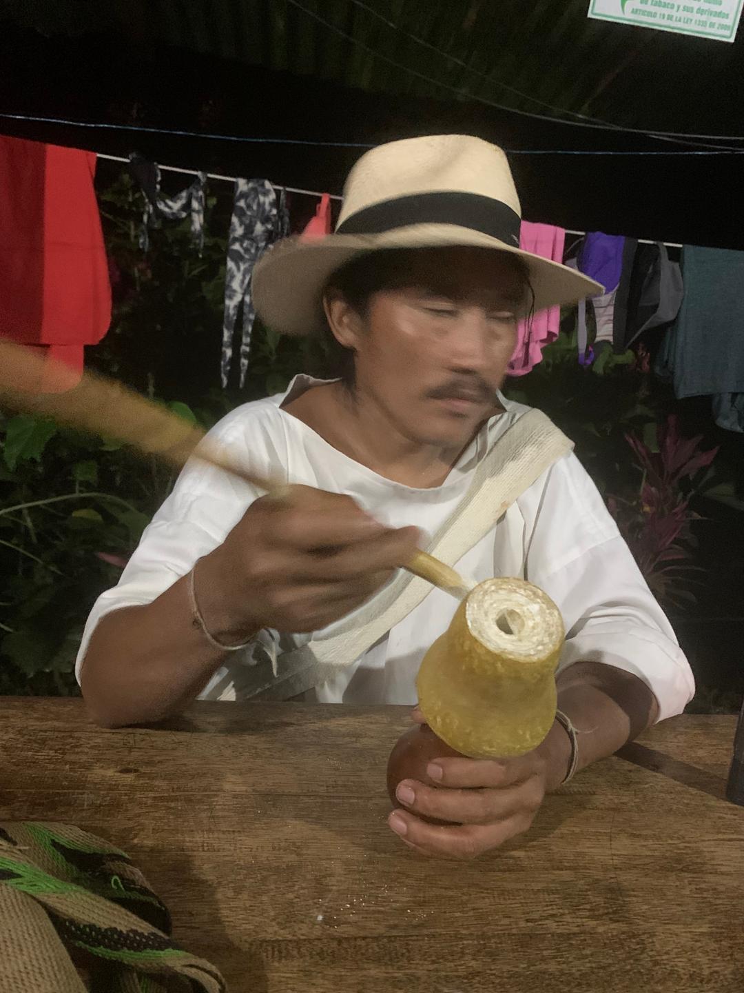 Celso mit Poporo. Celso mit Poporo.