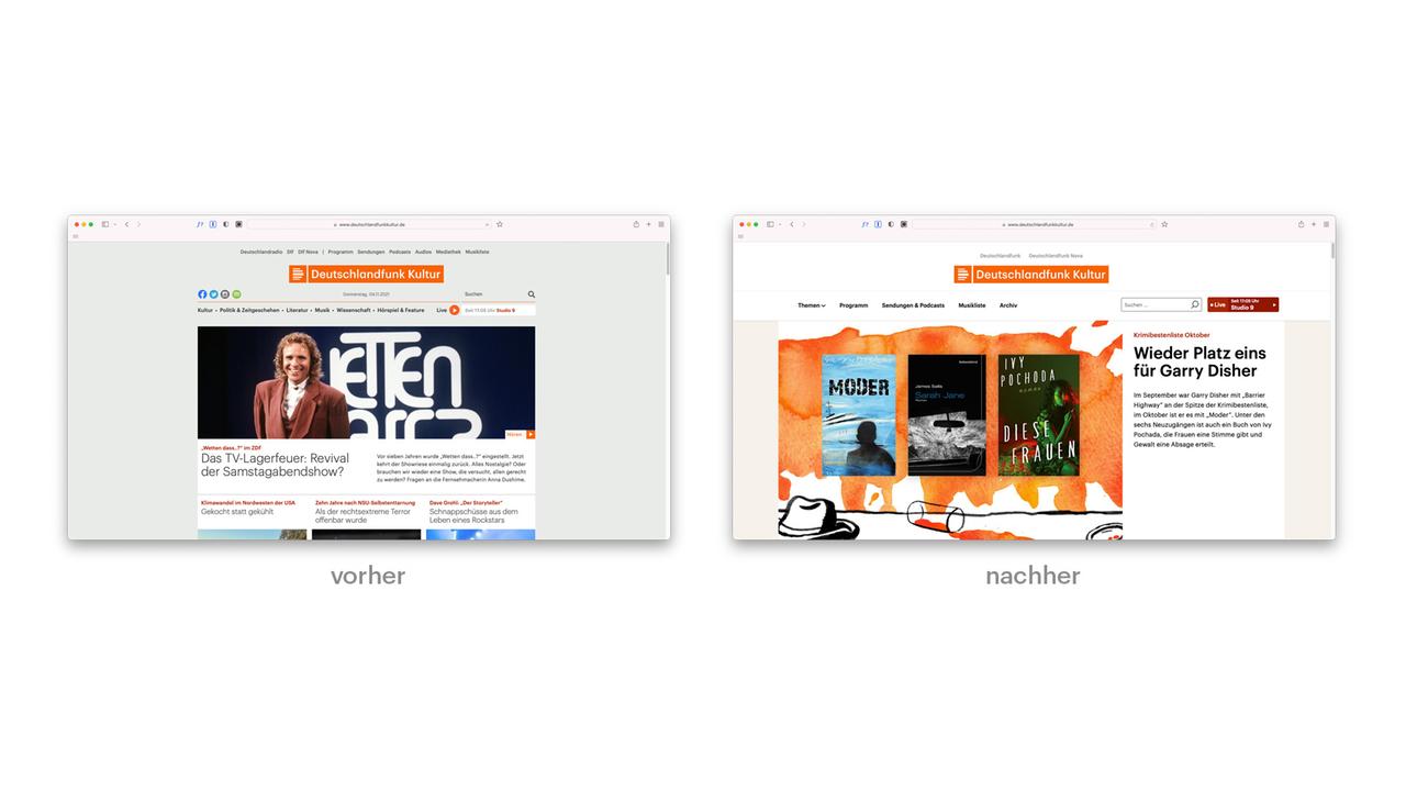 Neue Website von Deutschlandfunk Kultur Neue Website von Deutschlandfunk Kultur