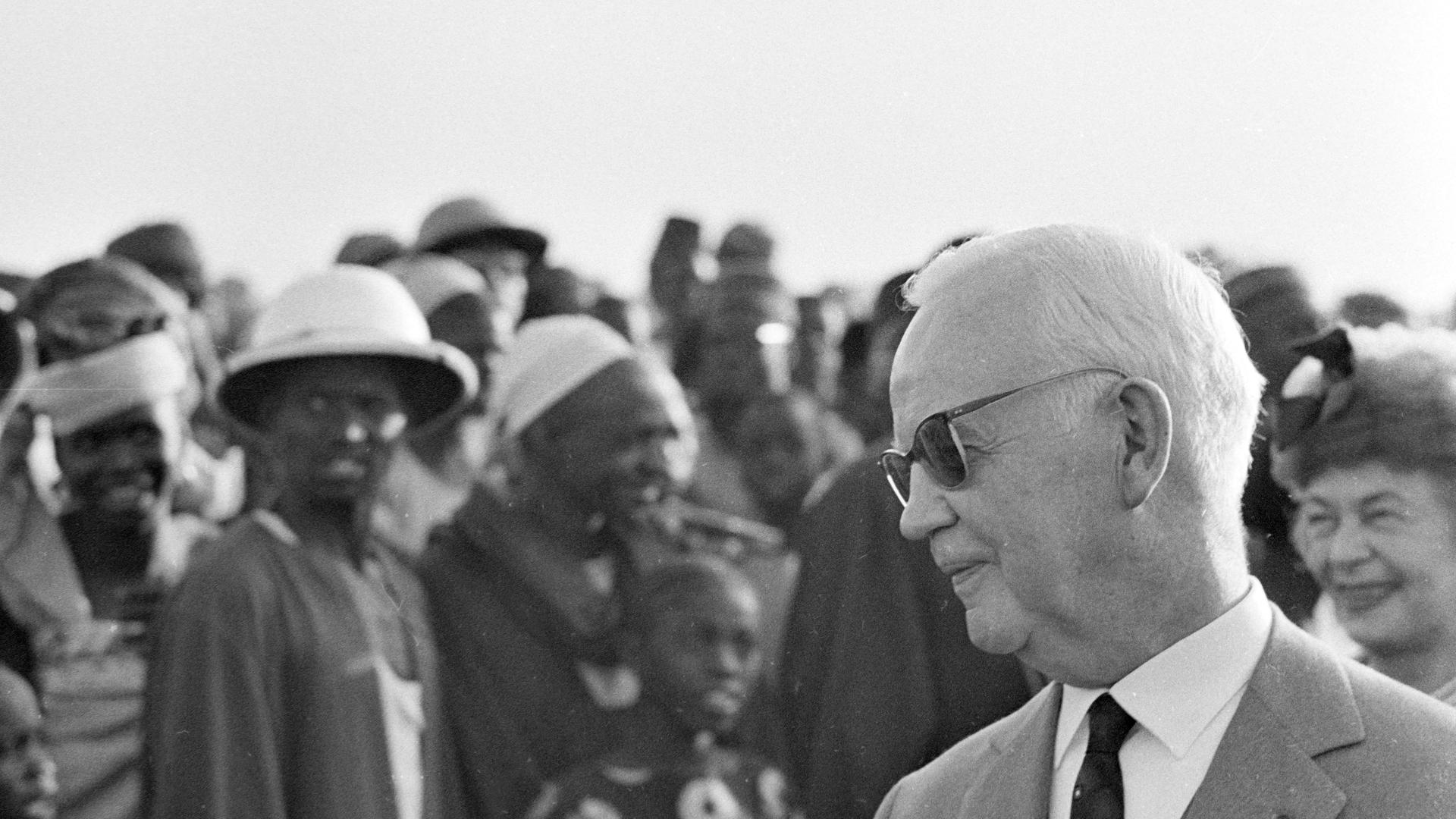 Heinrich Lübke 1962 auf einer Afrika-Reise
