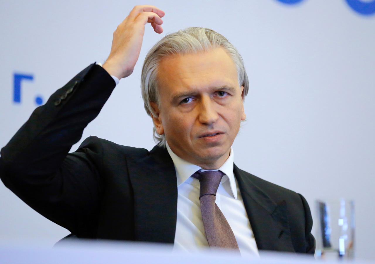 Russlands Fußballverbandschef Alexander Djukow während einer Pressekonferenz. Russlands Fußballverbandschef Alexander Djukow während einer Pressekonferenz.