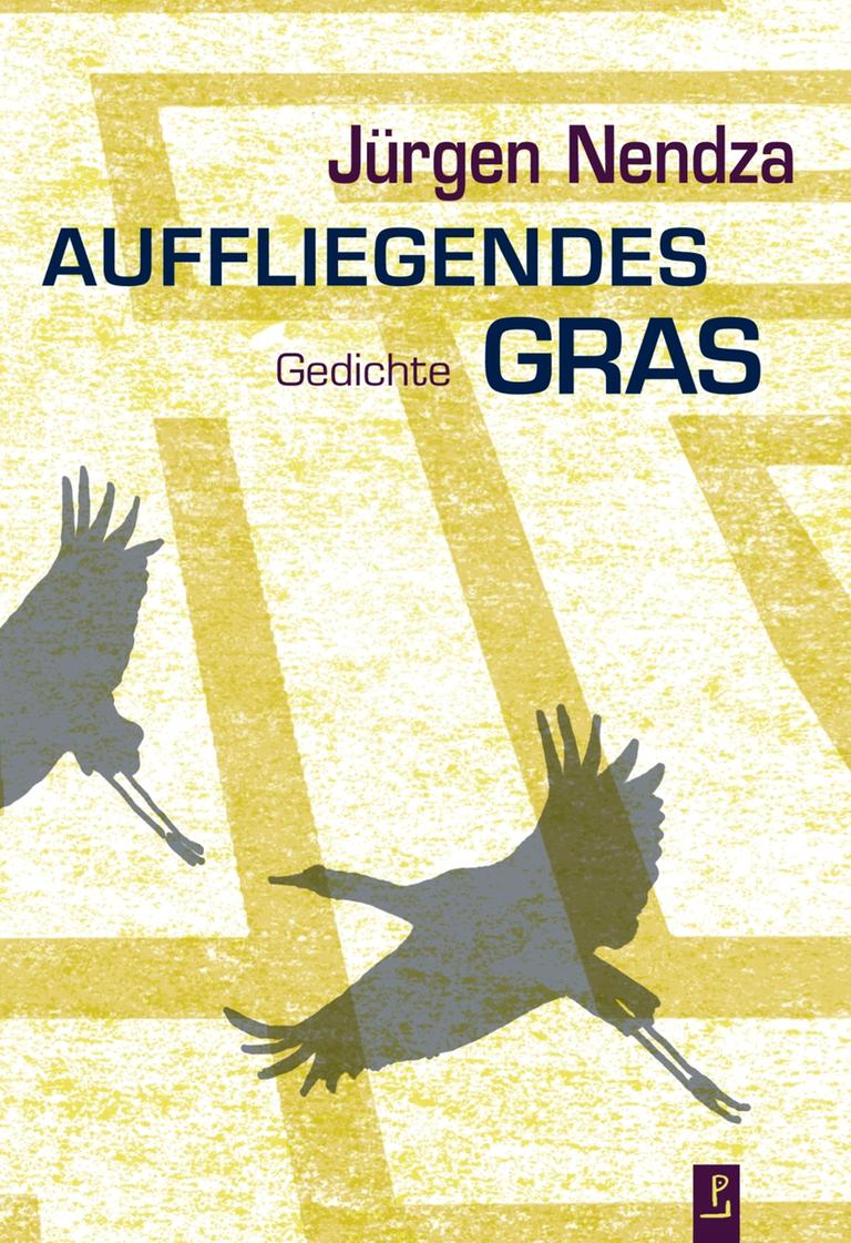 Das Cover des Buches von Jürgen Nendza, "Auffliegendes Gras". Es zeigt die Schatten großer Vögel im Flug, auf dem Boden ist ein Muster zu erkennen. Das Cover des Buches von Jürgen Nendza, "Auffliegendes Gras". Es zeigt die Schatten großer Vögel im Flug, auf dem Boden ist ein Muster zu erkennen.