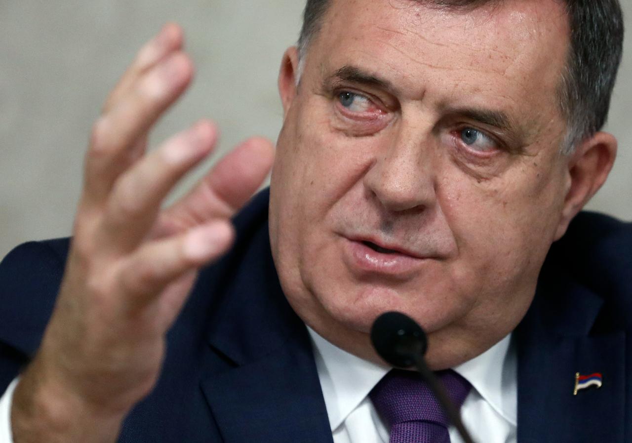 Porträt von Milorad Dodik. Porträt von Milorad Dodik.