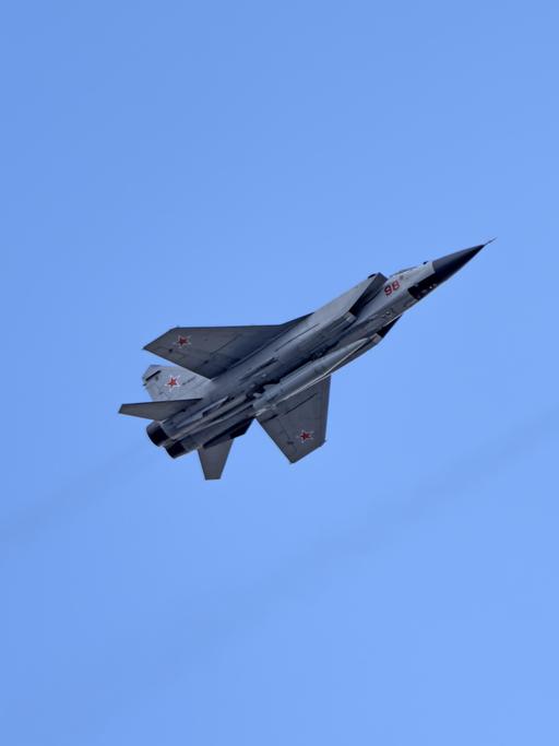 MIG-31-Kampfjets in Moskau
