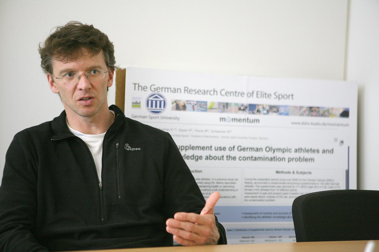 Hans Braun, Sport- und Ernährungswissenschaftler und Leiter der Abteilung Sporternährung am Institut für Biochemie der Deutschen Sporthochschule in Köln