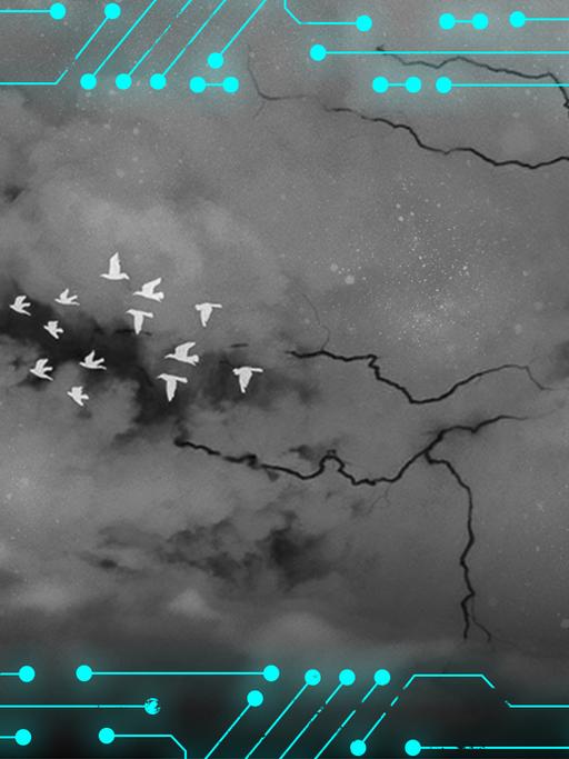 Am Himmel über Lüttegeest kündigt sich ein Unwetter an. 