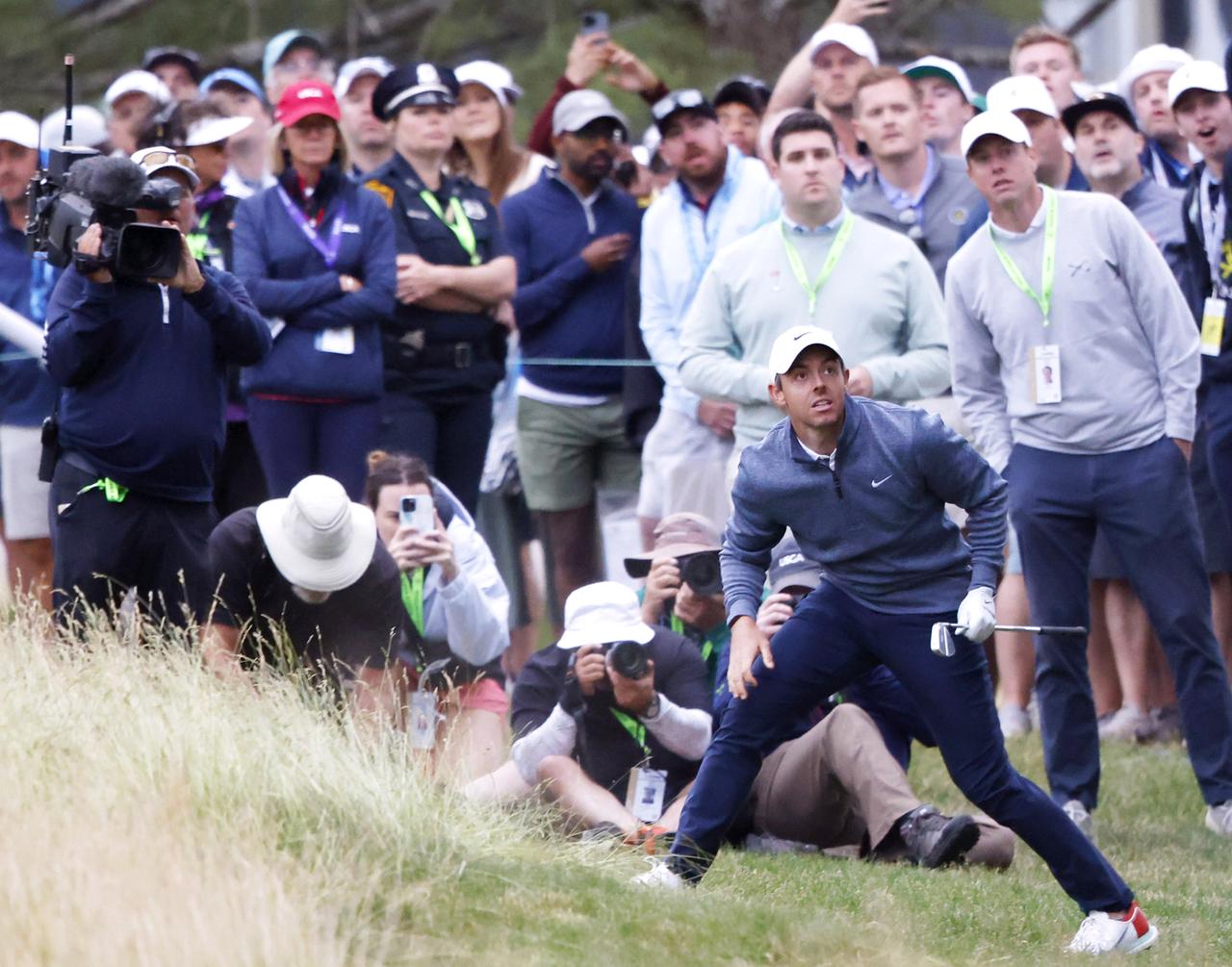 Der nordirische Profigolfer Rory McIlroy während der US Open in Brookline in der Nähe von Boston. Der nordirische Profigolfer Rory McIlroy während der US Open in Brookline in der Nähe von Boston.