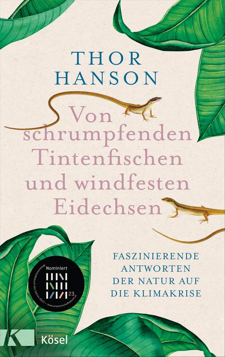 Das Buchvover zeigt mehrere große grüne Blätter und zwei kleine braune Eidechsen Das Buchvover zeigt mehrere große grüne Blätter und zwei kleine braune Eidechsen