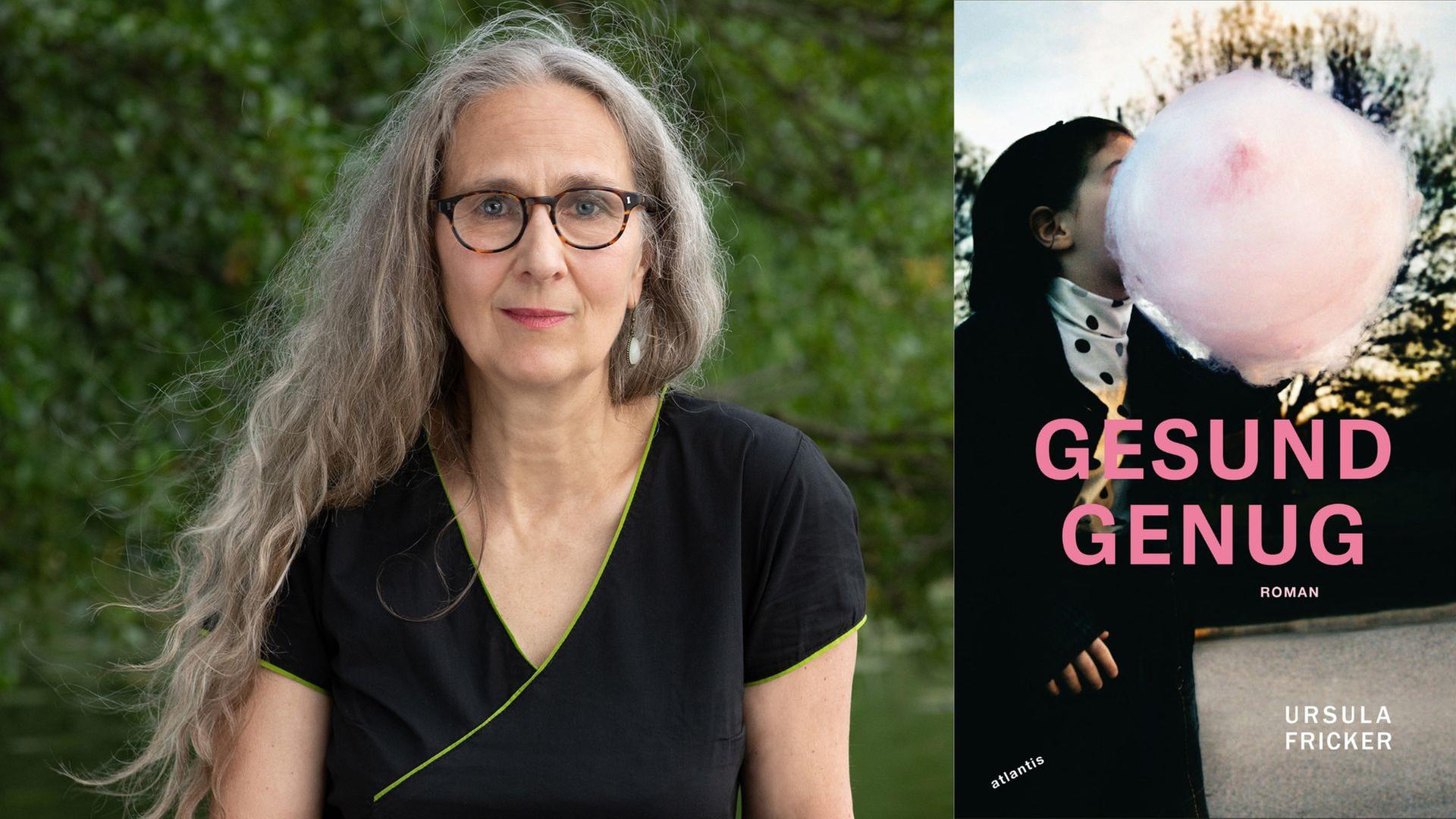 Ursula Fricker: "Gesund genug"
Zu sehen sind die Autorin und das Buchcover, auf dem Cover ein Mädchen, das in einen großen Zuckerwatte-Ballen beißt. Ursula Fricker: "Gesund genug"
Zu sehen sind die Autorin und das Buchcover, auf dem Cover ein Mädchen, das in einen großen Zuckerwatte-Ballen beißt.