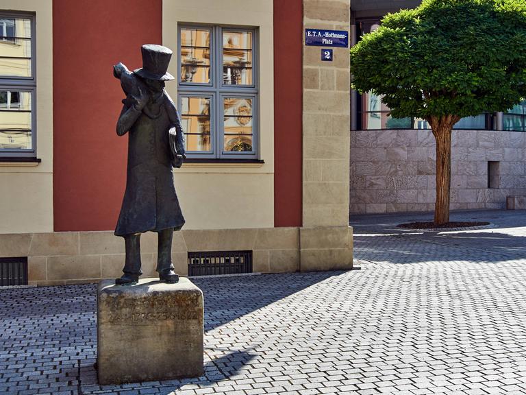 Denkmal für E.T.A. Hoffmann in Bamberg.