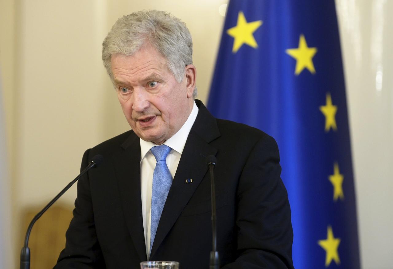 Finnlands Präsident Sauli Niinistö im November 2021 anlässlich des Besuchs des damaligen NATO-Generalsekretärs Jens Stoltenberg.