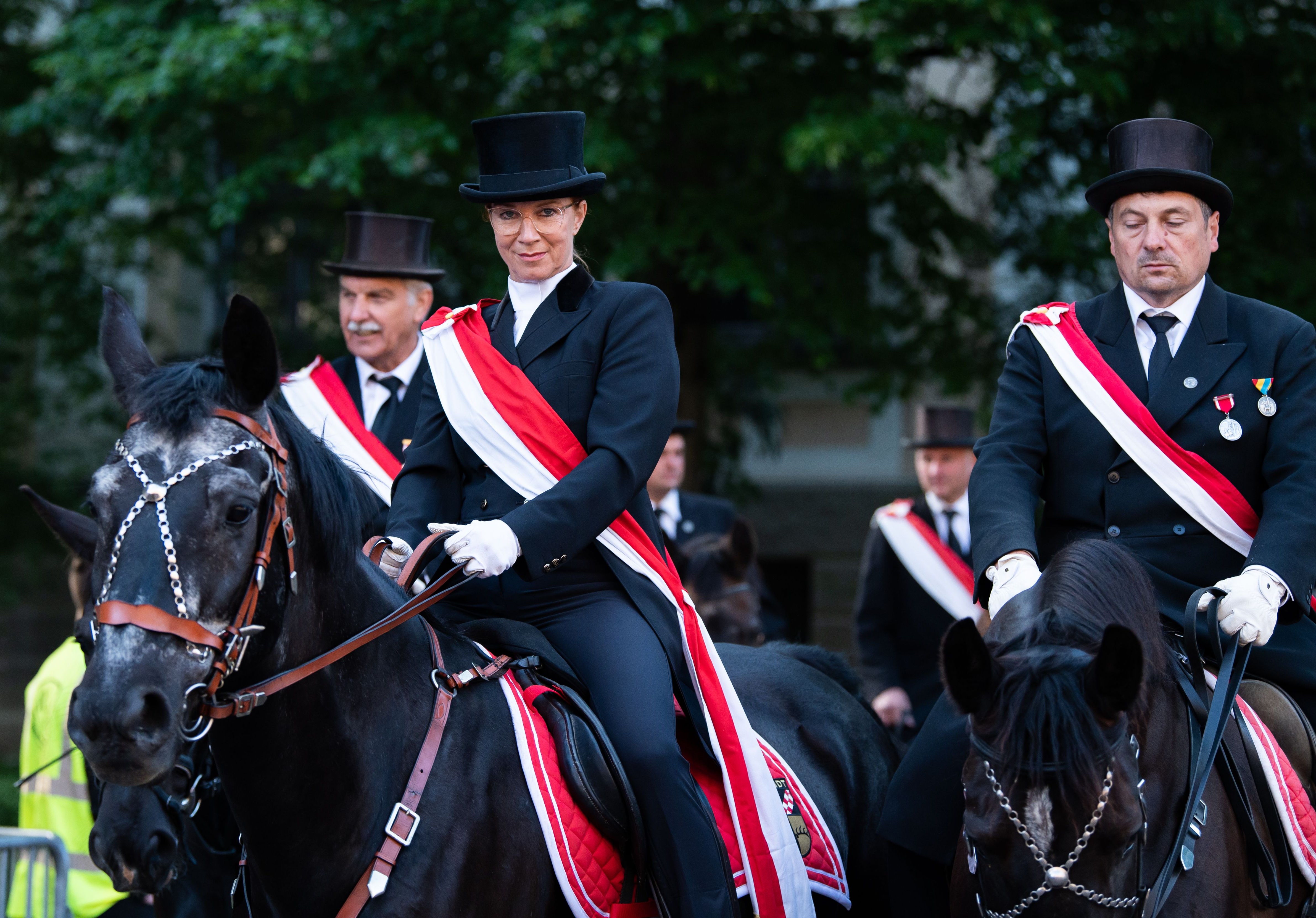 Procession – Traditional “Blood Kick” in Weingarten for the first time with female riders