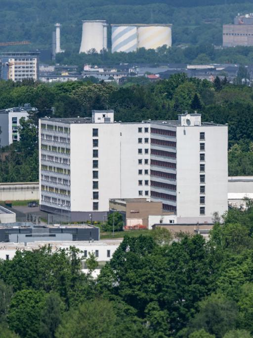 Blick auf die Justizvollzugsanstalt Chemnitz. 