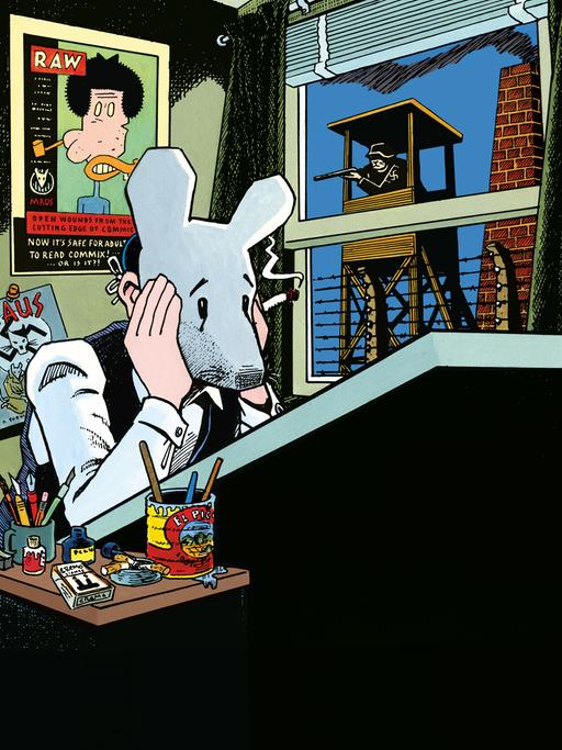 Eine undatierte Aufnahme zeigt eine Zeichnung aus den berühmten "Maus"-Büchern von Art Spiegelman. Das Jüdische Museum in New York zeigte 2013 die Werke des Comic-Autors in einer großen Retrospektive. 