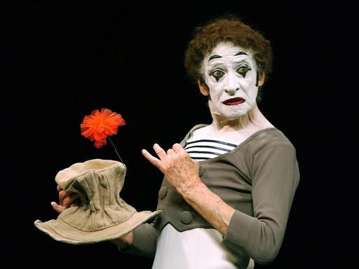 Der französische Pantomime Marcel Marceau.