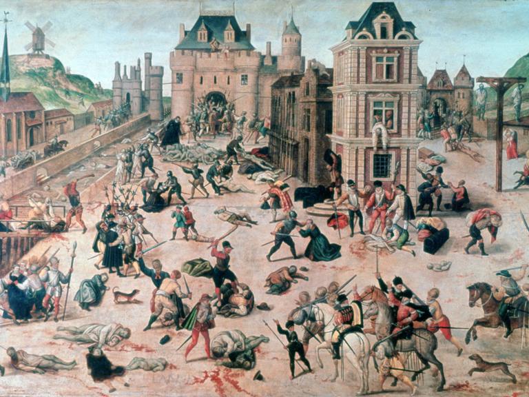 Paris während der Bartholomäusnacht, zeitgenössisches Gemälde von François Dubois.