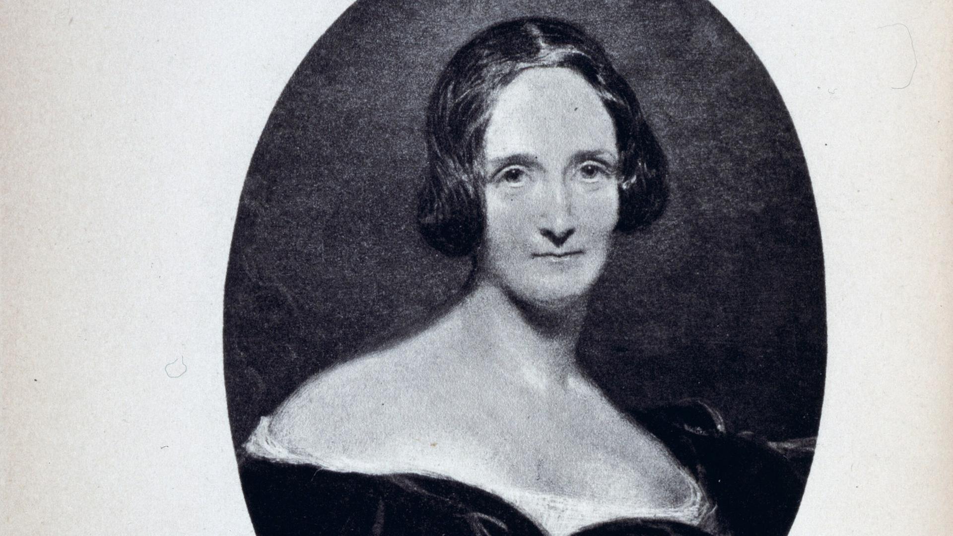 Die englische Schriftstellerin Mary Wollstonecraft Shelley, die von 1797 bis 1861 lebte Die englische Schriftstellerin Mary Wollstonecraft Shelley, die von 1797 bis 1861 lebte