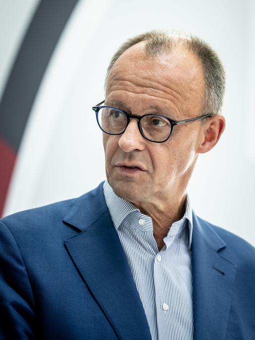 Der CDU-Bundesvorsitzende und Fraktionsvorsitzende  der CDU/CSU Fraktion, Friedrich Merz. 