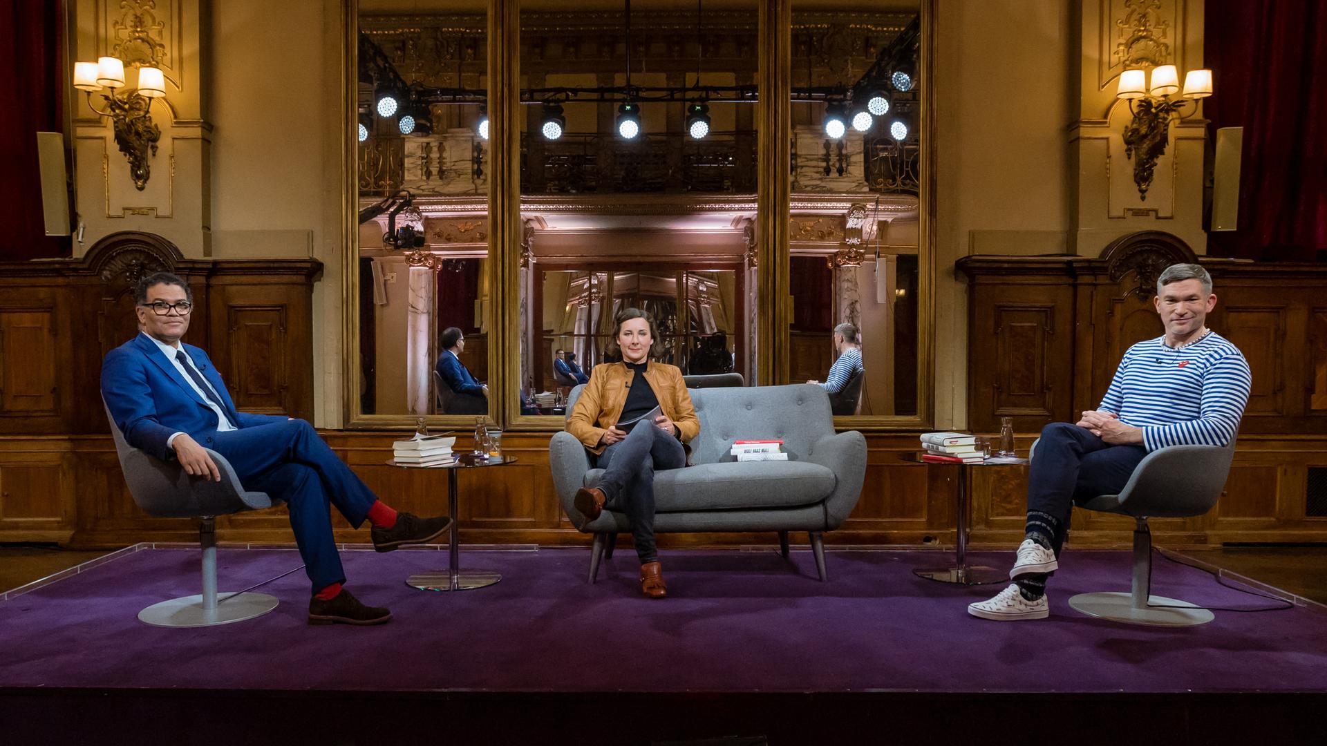 Von links: Ijoma Mangold, Juli Zeh und Philipp Tingler Von links: Ijoma Mangold, Juli Zeh und Philipp Tingler
