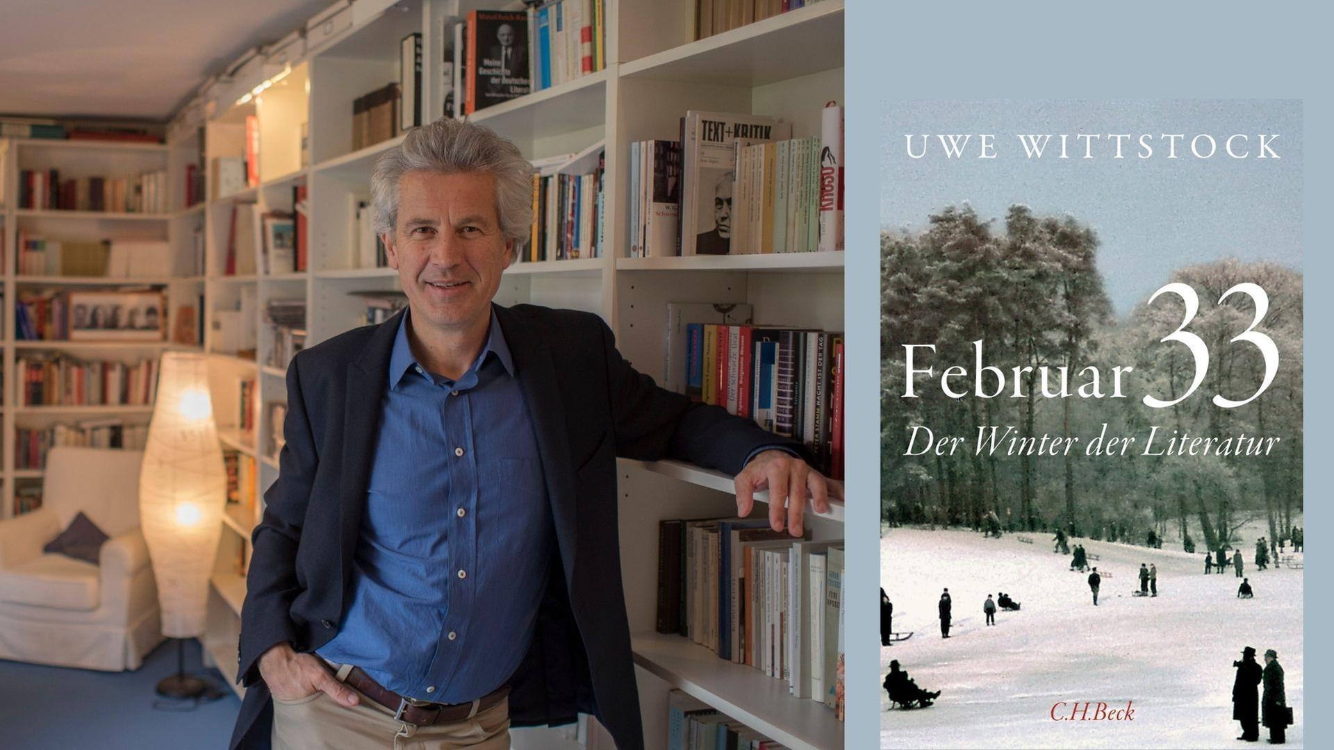 Uwe Wittstock: "Februar 33- Der Winter der Literatur"
Zu sehen sind der Autor und das Cover zu seinem Buch Uwe Wittstock: "Februar 33- Der Winter der Literatur"
Zu sehen sind der Autor und das Cover zu seinem Buch