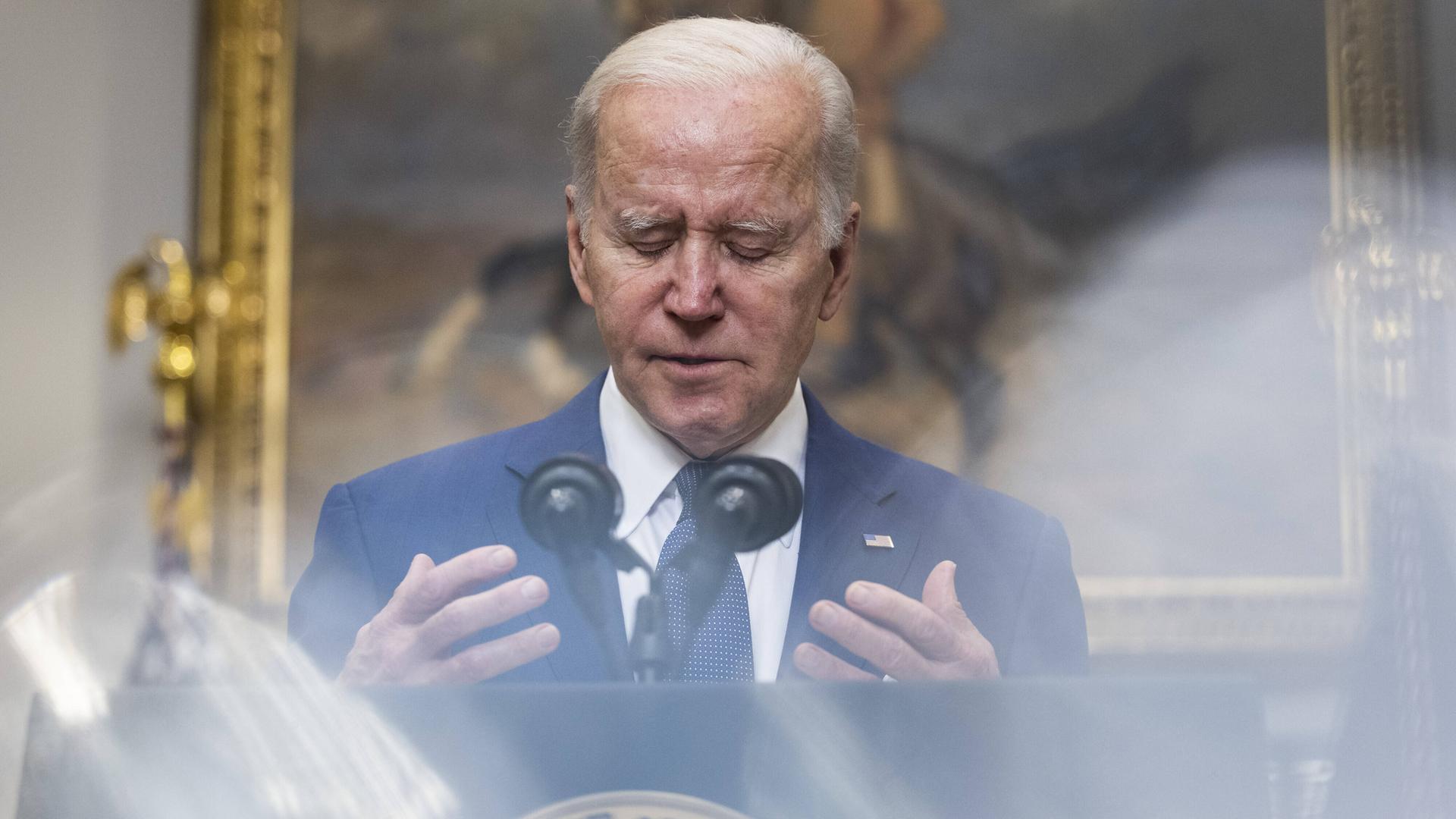 Joe Biden im Porträt. Joe Biden im Porträt.